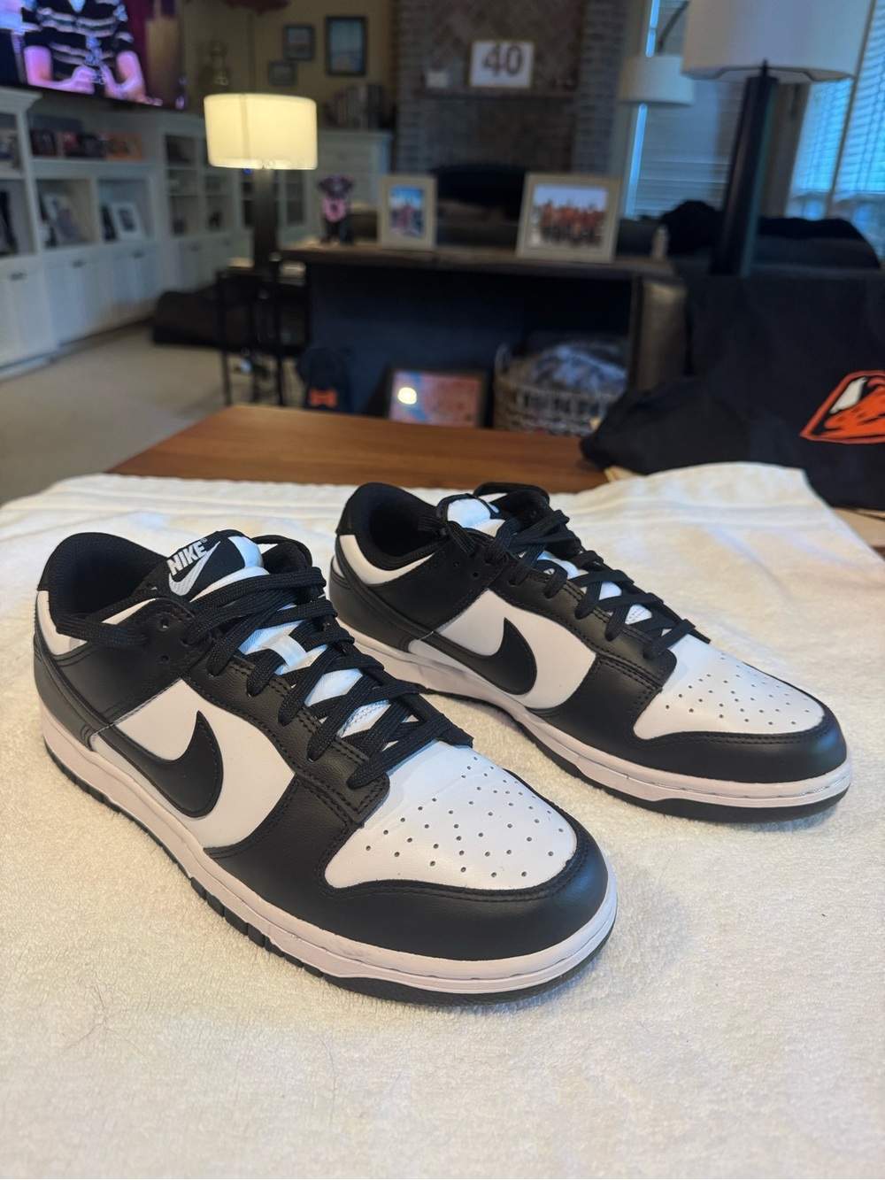 Nike Women’s Dunk Lo Sneakers - Black/White. Only worn once. Excellent condition